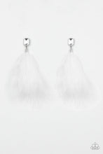 Load image into Gallery viewer, Paparazzi "The SHOWGIRL Must Go On!" White Post Earrings Paparazzi Jewelry
