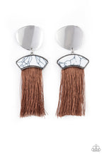 Load image into Gallery viewer, Paparazzi "Insta Inca" Brown Post Earrings Paparazzi Jewelry

