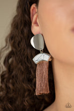 Load image into Gallery viewer, Paparazzi "Insta Inca" Brown Post Earrings Paparazzi Jewelry
