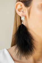 Load image into Gallery viewer, Paparazzi "The SHOWGIRL Must Go On!" Black Post Earrings Paparazzi Jewelry
