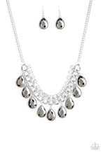 Load image into Gallery viewer, Paparazzi VINTAGE VAULT "All Toget-HEIR Now" Silver Necklace &amp; Earring Set Paparazzi Jewelry
