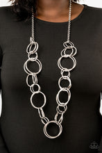 Load image into Gallery viewer, Paparazzi Natural-Born RINGLEADER - Silver Necklace
