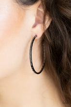 Load image into Gallery viewer, Paparazzi Totally Throwback - Black Earrings
