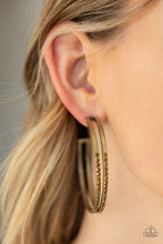 Load image into Gallery viewer, Paparazzi Double The Bling - Brass Earrings
