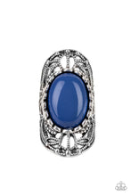 Load image into Gallery viewer, Paparazzi VINTAGE VAULT "Drama Dream" Blue Ring Paparazzi Jewelry
