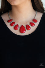 Load image into Gallery viewer, Paparazzi Drop Zone - Red Necklace
