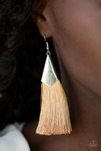 Load image into Gallery viewer, Paparazzi In Full PLUME - Brown Earrings
