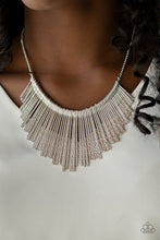Load image into Gallery viewer, Paparazzi Metallic Mane - Silver Necklace
