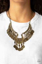 Load image into Gallery viewer, Paparazzi Treasure Temptress - Brass Necklace
