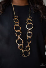Load image into Gallery viewer, Paparazzi Natural-Born RINGLEADER - Gold Necklace
