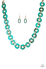 Load image into Gallery viewer, Paparazzi VINTAGE VAULT "Fashionista Fever" Blue Necklace &amp; Earring Set Paparazzi Jewelry
