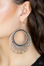 Load image into Gallery viewer, Paparazzi Mod Mood - Black Earrings
