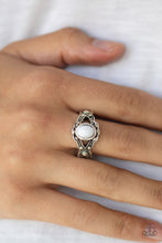 Load image into Gallery viewer, Paparazzi "Definitely DOT" White Ring Paparazzi Jewelry
