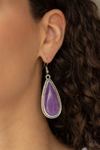 Load image into Gallery viewer, Paparazzi Oasis Sheen - Purple Earrings
