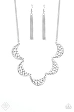Load image into Gallery viewer, Paparazzi "Lunar Lights" FASHION FIX Silver Necklace &amp; Earring Set Paparazzi Jewelry
