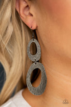 Load image into Gallery viewer, Paparazzi Ive SHEEN It All - Black Earrings
