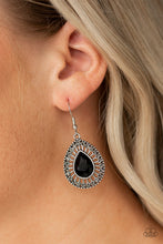 Load image into Gallery viewer, Paparazzi VINTAGE VAULT "Limo Service" Black Earrings Paparazzi Jewelry
