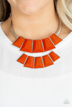 Load image into Gallery viewer, Paparazzi "Lions, TIGRESS, and Bears" Orange Necklace &amp; Earring Set Paparazzi Jewelry
