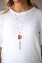 Load image into Gallery viewer, Paparazzi Tasseled Tranquility - Orange Necklace
