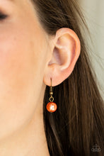 Load image into Gallery viewer, Paparazzi VINTAGE VAULT "Location, Location, Location!" Orange Necklace &amp; Earring Set Paparazzi Jewelry
