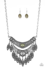 Load image into Gallery viewer, Paparazzi "Island Queen" Green Necklace &amp; Earring Set Paparazzi Jewelry
