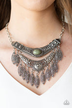 Load image into Gallery viewer, Paparazzi "Island Queen" Green Necklace &amp; Earring Set Paparazzi Jewelry
