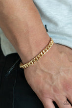 Load image into Gallery viewer, Paparazzi Throwdown - Gold Bracelet
