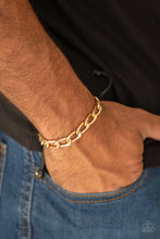 Load image into Gallery viewer, Paparazzi Goalpost - Gold Bracelet
