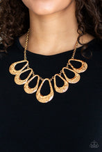 Load image into Gallery viewer, Paparazzi Teardrop Envy - Gold Necklace
