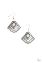 Load image into Gallery viewer, Paparazzi VINTAGE VAULT "Mountain Mesa" White Earrings Paparazzi Jewelry
