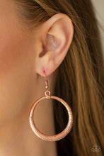 Load image into Gallery viewer, Paparazzi Modern Shimmer - Copper Earrings
