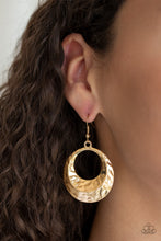 Load image into Gallery viewer, Paparazzi Savory Shimmer - Gold Earrings
