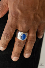 Load image into Gallery viewer, Paparazzi VINTAGE VAULT "The Prospector" Blue Mens Unisex Ring Paparazzi Jewelry
