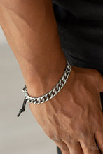 Load image into Gallery viewer, Paparazzi "Blitz" Silver Mens Urban Bracelet Unisex Paparazzi Jewelry
