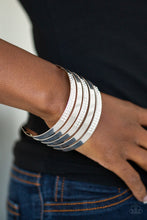 Load image into Gallery viewer, Paparazzi Big Time Shine - White Bracelet
