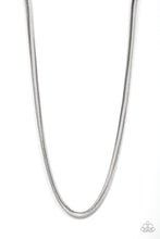 Load image into Gallery viewer, Paparazzi "Kingpin" Silver Mens Necklace Paparazzi Jewelry

