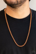 Load image into Gallery viewer, Paparazzi Go Down Fighting - Copper Necklace
