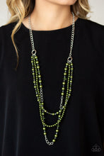 Load image into Gallery viewer, Paparazzi VINTAGE VAULT "New York City Chic" Green Necklace &amp; Earring Set Paparazzi Jewelry
