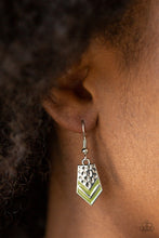 Load image into Gallery viewer, Paparazzi "Pack Princess" Green Necklace &amp; Earring Set Paparazzi Jewelry
