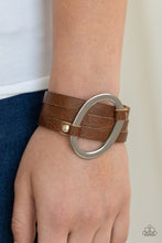 Load image into Gallery viewer, Paparazzi Cowgirl Cavalier - Brown Bracelet
