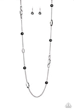 Load image into Gallery viewer, Paparazzi "Duchess Dazzle" Black Necklace &amp; Earring Set Paparazzi Jewelry
