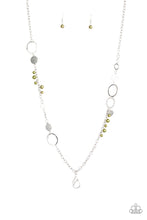 Load image into Gallery viewer, Paparazzi VINTAGE VAULT "Unapologetic Flirt" Green Lanyard Necklace &amp; Earring Set Paparazzi Jewelry
