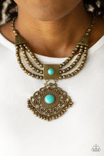 Load image into Gallery viewer, Paparazzi Santa Fe Solstice - Brass Necklace
