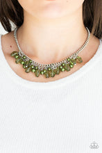 Load image into Gallery viewer, Paparazzi "5th Avenue Flirtation" Green Necklace &amp; Earring Set Paparazzi Jewelry
