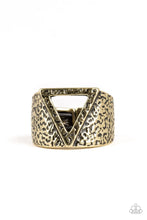 Load image into Gallery viewer, Paparazzi "Triathlon" Brass Mens Ring Paparazzi Jewelry
