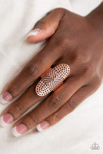 Load image into Gallery viewer, Paparazzi "Guru Grunge" Copper Ring Paparazzi Jewelry
