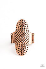 Load image into Gallery viewer, Paparazzi "Guru Grunge" Copper Ring Paparazzi Jewelry
