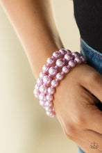 Load image into Gallery viewer, Paparazzi Total PEARL-fection - Purple Bracelet
