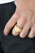 Load image into Gallery viewer, Paparazzi Blanked Out - Gold Ring

