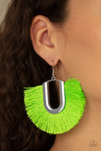 Load image into Gallery viewer, Paparazzi Tassel Tropicana - Green Earrings
